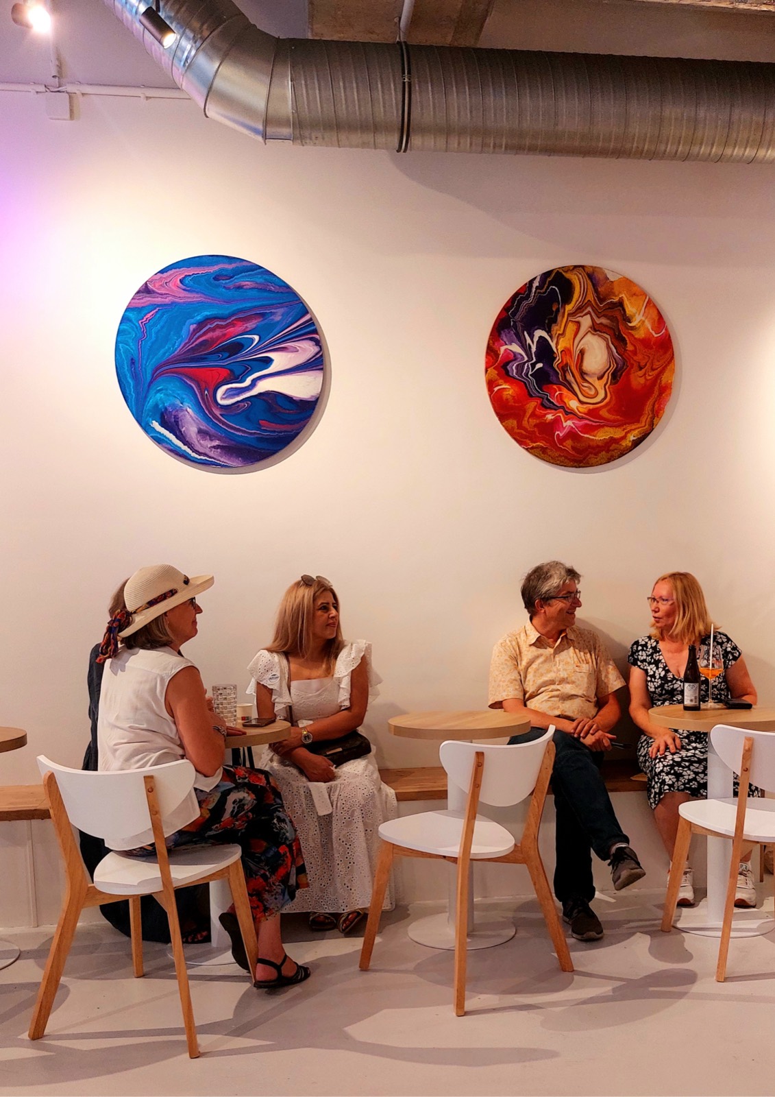 Exhibition space with chairs